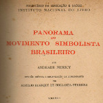 Detalhe da capa do livo Panorama do Movimento Simbolista de Andrade Muricy 