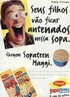 Imagem de um anncio publicitrio de sopa. Por meio dessa imagem pode-se trabalhar com as especificidades do gnero publicitrio.  </br></br> Palavras-chave: Gnero textual. Publicidade. Linguagem verbal. Linguagem no verbal. Sopa. 