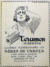 Imagem de uma propaganda de medicamento para dor de cabea, veiculada nos anos de 1920. Por meio dessa imagem pode-se trabalhar com as especificidades do gnero publicitrio.  </br></br> Palavras-chave: Gnero textual. Publicidade. Linguagem verbal. Linguagem no verbal. Dor. Cabea.