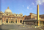 Imagem da Baslica de So Pedro, Vaticano, que  representante da arquitetura Renascentista. Destaque para o arquiteto Bramante, que se destacou a partir da construo dessa Baslica. <br /><br /> Palavras-chave: Baslica. Vaticano. Renascentista. Bramante.