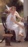 Foto de uma obra inacabada, de 1891, do pintor francs Auguste Nouguereau, de tendncia esttica realista. A imagem serve para exemplificar um elemento artstico da fase, ligando-a ao estudo dos recursos estilsticos utilizados na literatura da poca.  <br /><br /> Palavras-chave: Pintura. Quadro. Anjo. Cadeira. Realismo. Literatura. Arte.