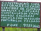 Imagem de uma placa que contm erro ortogrfico e de pontuao. A imagem pode ser utilizada para exemplificar o gnero placa, bem como para discutir o letramento e a precariedade no uso da norma padro da lngua portuguesa. <br/><br/> Palavras-chave: Placa. Norma padro. Ortografia. Letramento. Pontuao.