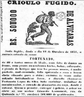 Anncio da fuga do escravo Fortunato. Por meio dessa imagem pode-se trabalhar com as especificidades desse gnero e seu discurso. <br /><br/> Palavras-chave: Anncio. Discurso. Linguagem verbal. Linguagem no verbal. Negro. Escravo. Preconceito.