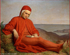 Imagem da pintura de "Dante no Exlio", de autor annimo. Imagem pertencente  Corbis Image Collections. (Archivo Iconografico S.A., Itlia).  <br /><br /> Palavras-chave: Dante. Divina Comdia. Exlio. Literatura. Poema.