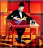 Imagem do escritor Fernando Pessoa, poeta portugus, representante do Modernismo. Muitos de seus poemas so atribudos a diferentes heternimos, dentre os quais destacam-se Alberto Caeiro, lvaro de Campos e Ricardo Reis.  <br /><br /> Palavras-chave: Literatura. Poesia. Heternimo. Alberto Caeiro. lvaro de Campos. Ricardo Reis.