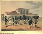 Imagem feita por Hunt, G. Sick Slaves (1822), representando o fim do trfico de africanos que acabou definitivamente em 4 de setembro de 1850 com a Lei Euzbio de Queirs. A imagem pode ser utilizada para contextualizar o perodo histrico que influenciou a literatura da poca compreendida pelo Romantismo. <br /><br /> Palavras-chave: Trfico de africanos. Lei Euzbio de Queirs. Romantismo. Literatura.