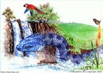 Imagem de Hardy Guedes que faz meno  lenda das Cataratas do Iguau  (Coleo Lendas Paranaenses, HGF Projetos Culturais para a Infncia, 1997). A imagem pode ser utilizada como ilustrao e introduo  leitura dessa lenda em sala de aula.   <br /><br />  Palavras-chave: Lenda. Cataratas do Iguau. Paranaenses. Literatura. 